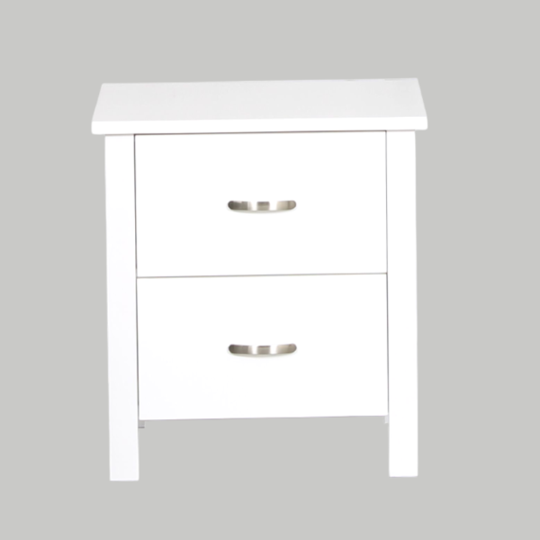 Britain Bedside - White | Living Space