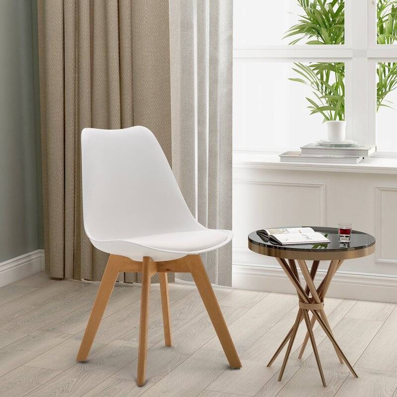 Simon White Dining Chair | Living Space