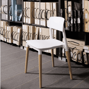 White Justine Dining Chair | Living Space