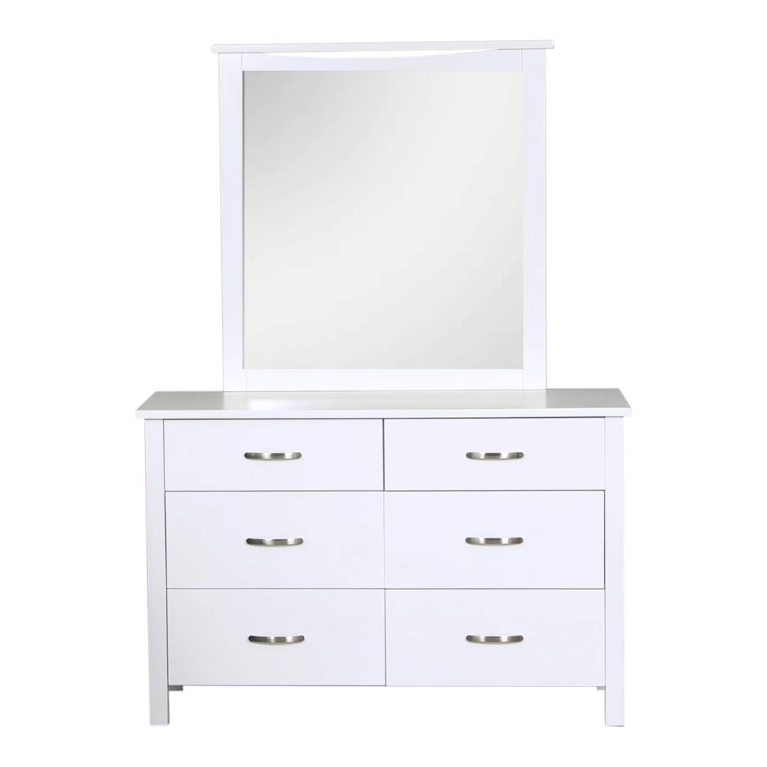 Britain Dresser With Mirror | White | Living Space
