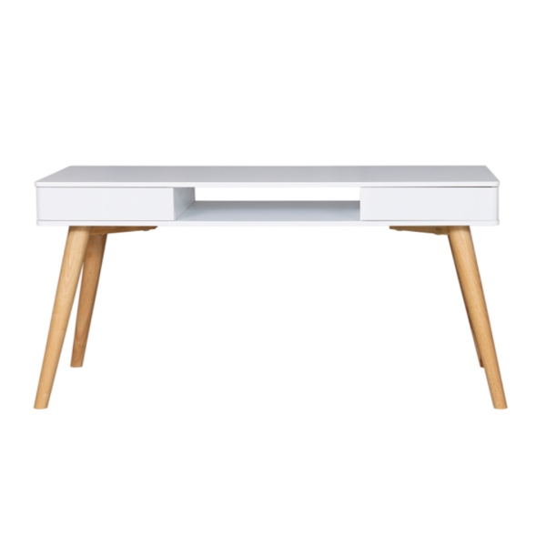 Cally White Desk | Living Space