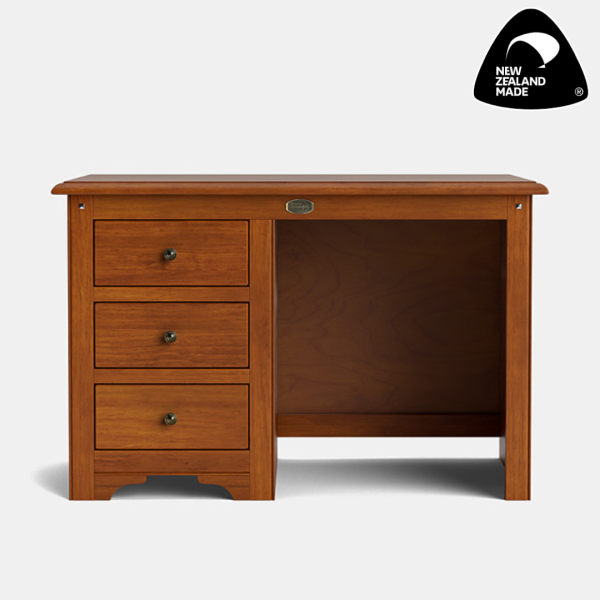 Maple - Villager 3 Drawer Desk | Living Space