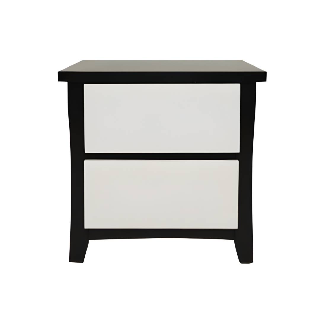 Willowton Bedside Table | Black & White | Living Space