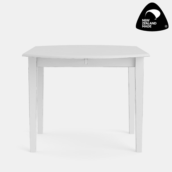 Aged White Color Villager Drop Leaf Table - Living Space