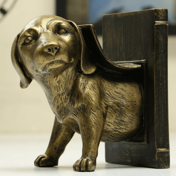 Dog Bookend Home Decor