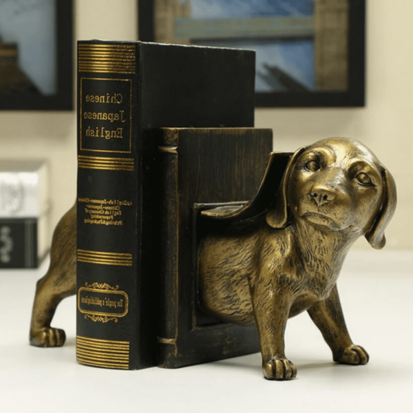 Dog Bookend Home Decor