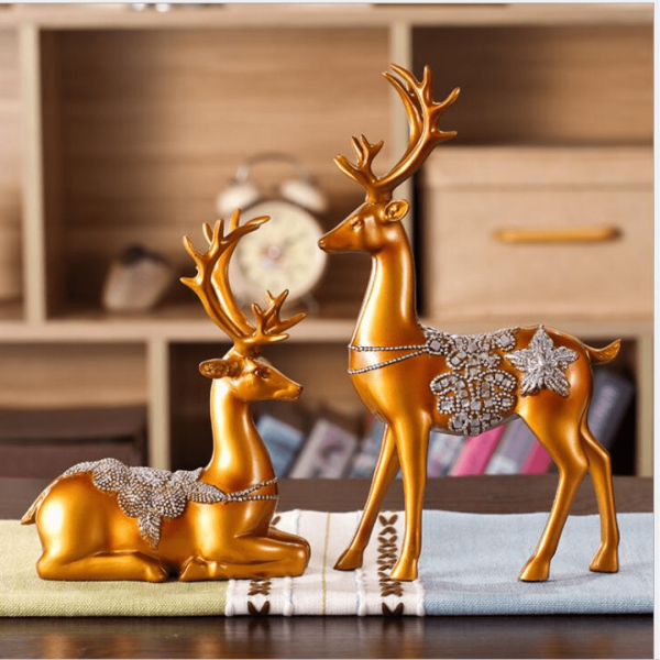 Gold Deer Home Decor