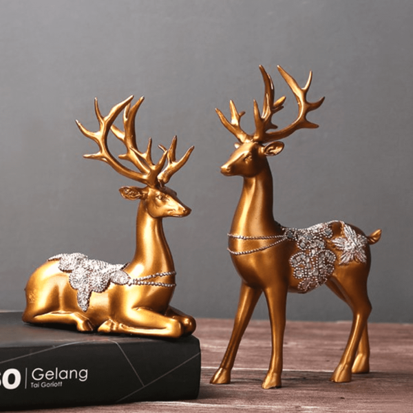 Gold Deer Home Decor