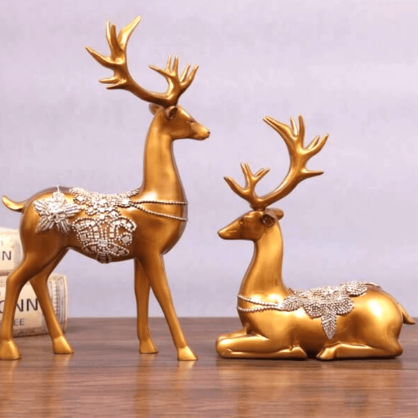 Gold Deer Home Decor