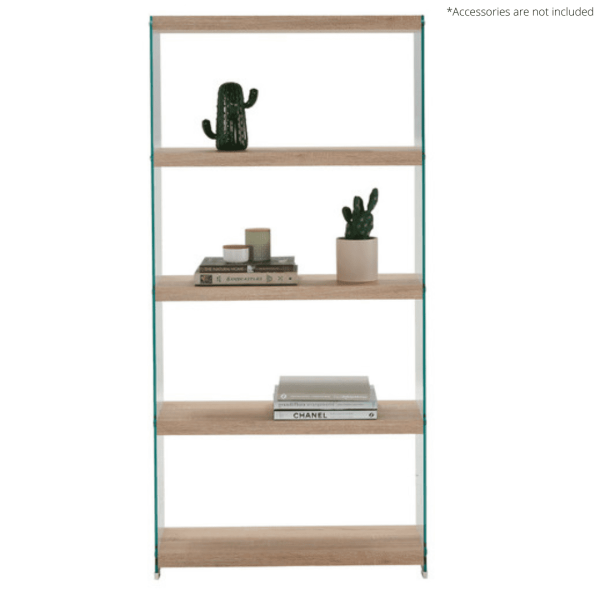 Jessie Glass Bookcase - High