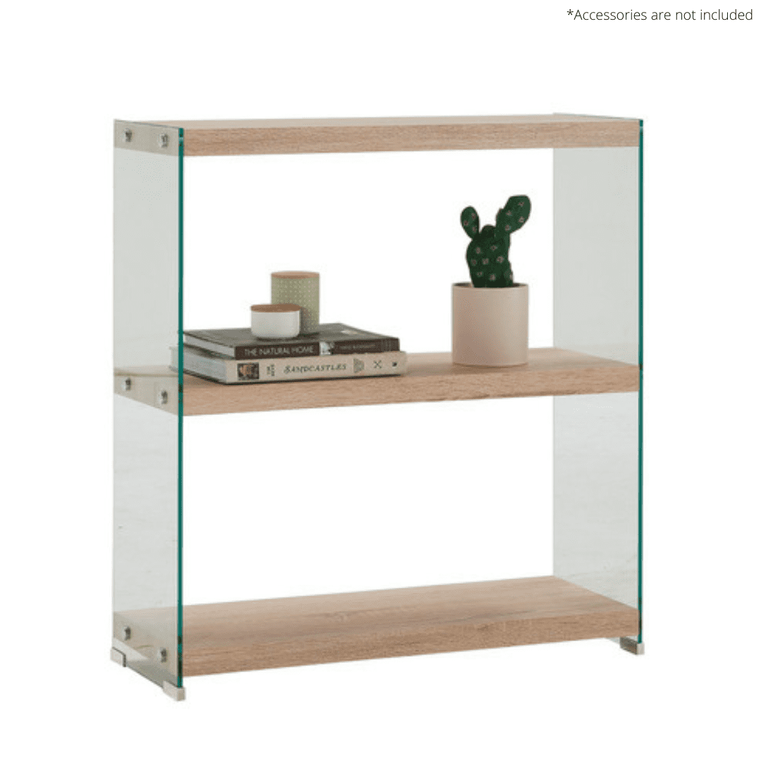 Jessie Glass Bookcase - Low