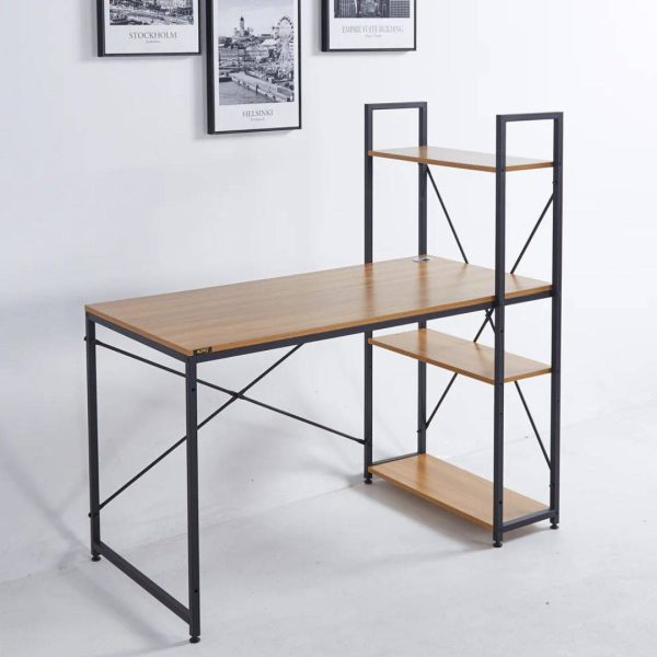 Multi-Functional Desk with Bookcase