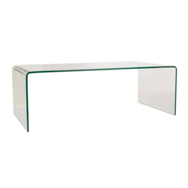 U Shape Glass Coffee Table