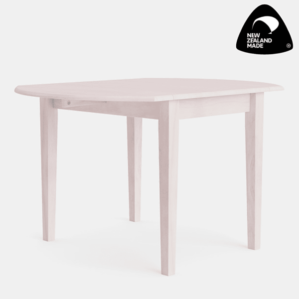 Whitewash Color Villager Drop Leaf Table - Living Space