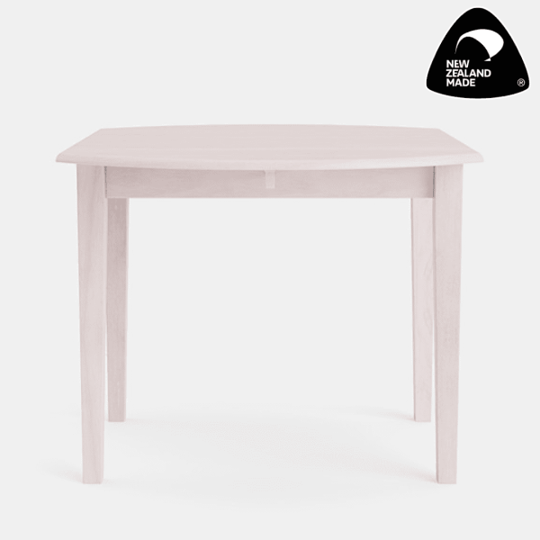 Whitewash Color Villager Drop Leaf Table - Living Space