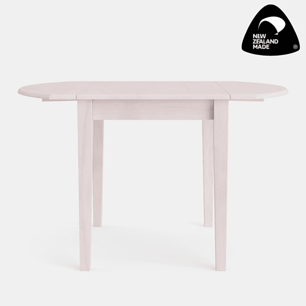 Whitewash Color Villager Drop Leaf Table - Living Space