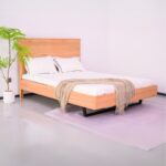 queen wooden bed