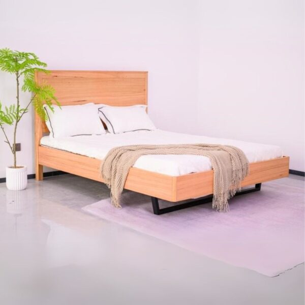 queen wooden bed- modern design