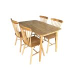 wooden dining suite